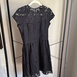 Dolce Vita Black Lace Mini Dress